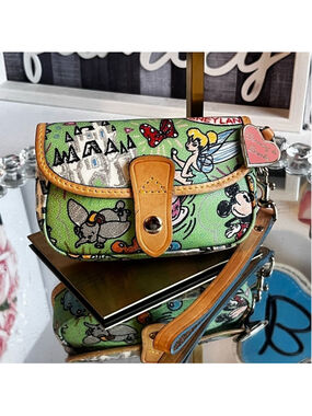 Dooney & Bourke Disney Green Wristlet